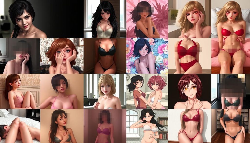 SugarLab AI Porn Generator creating various styles of adult content